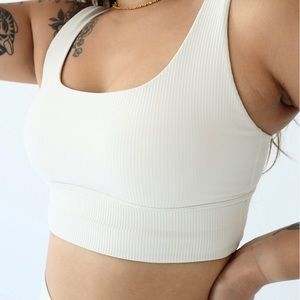 FIRST HEALTH APPAREL RIBBED SPORTS BRA